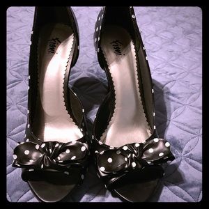 Polka dot heels